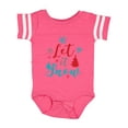 thumbnail image 1 of Inktastic Let It Snow, Snowflakes, Christmas - Red Blue Gray Boys or Girls Baby Bodysuit, 1 of 5