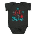 thumbnail image 1 of Inktastic Let It Snow, Snowflakes, Christmas - Red Blue Gray Boys or Girls Baby Bodysuit, 1 of 5