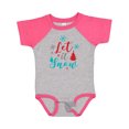 thumbnail image 1 of Inktastic Let It Snow, Snowflakes, Christmas - Red Blue Gray Boys or Girls Baby Bodysuit, 1 of 5