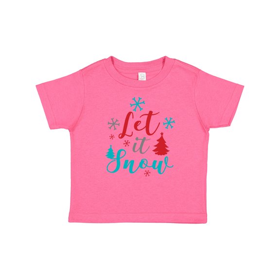 Inktastic Let It Snow, Snowflakes, Christmas - Red Blue Gray Boys or Girls Baby T-Shirt