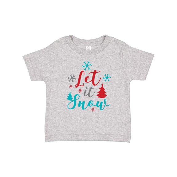 Inktastic Let It Snow, Snowflakes, Christmas - Red Blue Gray Boys or Girls Baby T-Shirt