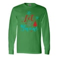 thumbnail image 1 of Inktastic Let It Snow, Snowflakes, Christmas - Red Blue Gray Long Sleeve T-Shirt, 1 of 5