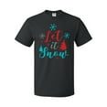 thumbnail image 1 of Inktastic Let It Snow, Snowflakes, Trees, Christmas, Xmas T-Shirt, 1 of 5
