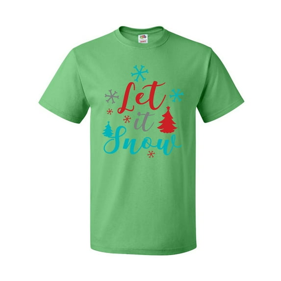Inktastic Let It Snow, Snowflakes, Trees, Christmas, Xmas T-Shirt