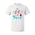 thumbnail image 1 of Inktastic Let It Snow, Snowflakes, Trees, Christmas, Xmas T-Shirt, 1 of 5
