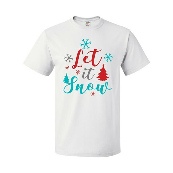 Inktastic Let It Snow, Snowflakes, Trees, Christmas, Xmas T-Shirt