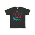 thumbnail image 1 of Inktastic Let It Snow, Snowflakes, Trees, Christmas, Xmas T-Shirt, 1 of 5