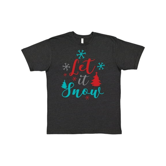 Inktastic Let It Snow, Snowflakes, Trees, Christmas, Xmas T-Shirt