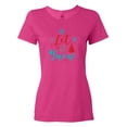 thumbnail image 1 of Inktastic Let It Snow, Snowflakes, Trees, Christmas, Xmas Women's T-Shirt, 1 of 5