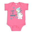 thumbnail image 1 of Inktastic Let It Snow Snowman Boys or Girls Baby Bodysuit, 1 of 5