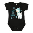 thumbnail image 1 of Inktastic Let It Snow Snowman Boys or Girls Baby Bodysuit, 1 of 5