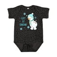 thumbnail image 1 of Inktastic Let It Snow Snowman Boys or Girls Baby Bodysuit, 1 of 5