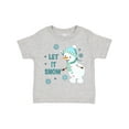 thumbnail image 1 of Inktastic Let It Snow Snowman Boys or Girls Toddler T-Shirt, 1 of 5
