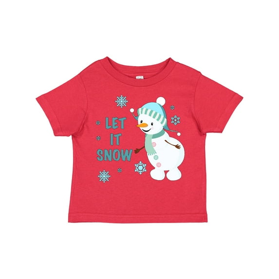 Inktastic Let It Snow Snowman Boys or Girls Toddler T-Shirt