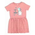 thumbnail image 1 of Inktastic Let It Snow Snowman Girls Toddler Dress, 1 of 5