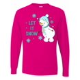 thumbnail image 1 of Inktastic Let It Snow Snowman Long Sleeve T-Shirt, 1 of 5