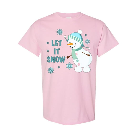 Inktastic Let It Snow Snowman T-Shirt