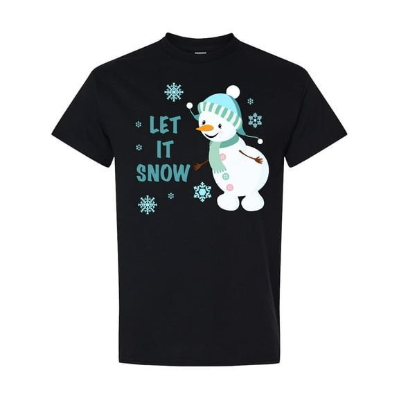 Inktastic Let It Snow Snowman T-Shirt