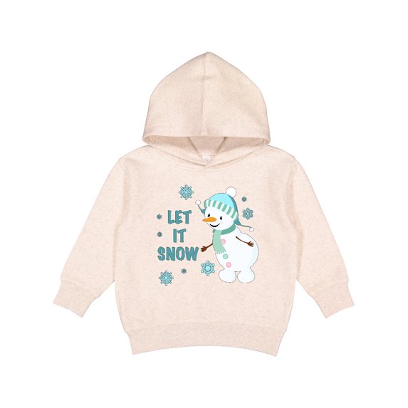 Inktastic Let It Snow Snowman Toddler Hoodie