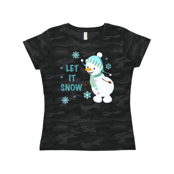 Inktastic Let It Snow Snowman Women's T-Shirt