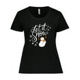 thumbnail image 1 of Inktastic Let It Snow Women's Plus Size T-Shirt, 1 of 5