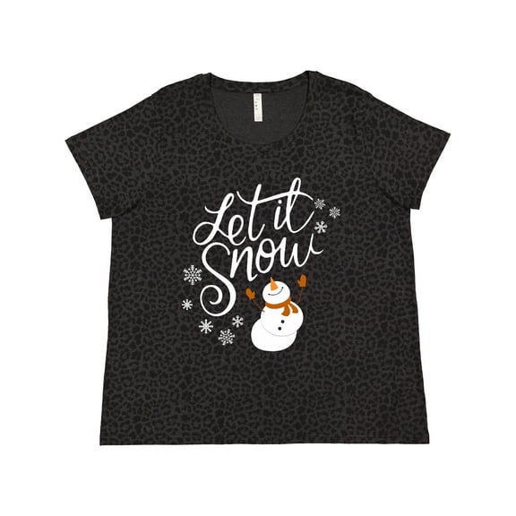 Inktastic Let It Snow Women's Plus Size T-Shirt