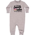 thumbnail image 1 of Inktastic Let Me Smash Cake Its My Birthday Baby Fleece Romper, 1 of 4