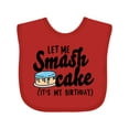 thumbnail image 1 of Inktastic Let Me Smash Cake Its My Birthday Boys Baby Bib, 1 of 4