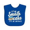 thumbnail image 1 of Inktastic Let Me Smash Cake Its My Birthday Boys Baby Bib, 1 of 4