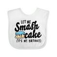 thumbnail image 1 of Inktastic Let Me Smash Cake Its My Birthday Boys Baby Bib, 1 of 4