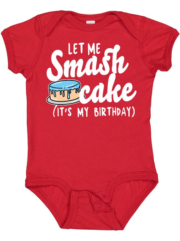 Let Me Smash Cake Its My Birthday Boys Baby Bodysuit