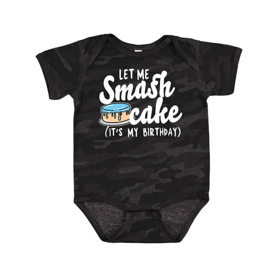 Inktastic Let Me Smash Cake Its My Birthday Boys Baby Bodysuit