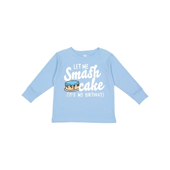 Inktastic Let Me Smash Cake Its My Birthday Boys Long Sleeve Toddler T-Shirt