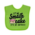 thumbnail image 1 of Inktastic Let Me Smash Cake Its My Birthday Girls Baby Bib, 1 of 4