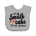 thumbnail image 1 of Inktastic Let Me Smash Cake Its My Birthday Girls Baby Bib, 1 of 4
