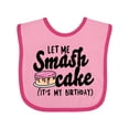 thumbnail image 1 of Inktastic Let Me Smash Cake Its My Birthday Girls Baby Bib, 1 of 4