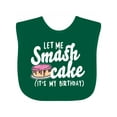 thumbnail image 1 of Inktastic Let Me Smash Cake Its My Birthday Girls Baby Bib, 1 of 4