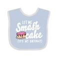 thumbnail image 1 of Inktastic Let Me Smash Cake Its My Birthday Girls Baby Bib, 1 of 4
