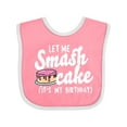 thumbnail image 1 of Inktastic Let Me Smash Cake Its My Birthday Girls Baby Bib, 1 of 4