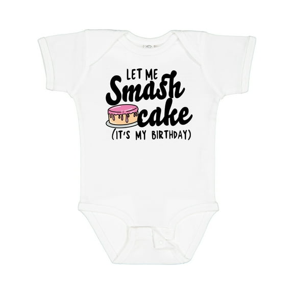 Inktastic Let Me Smash Cake Its My Birthday Girls Baby Bodysuit