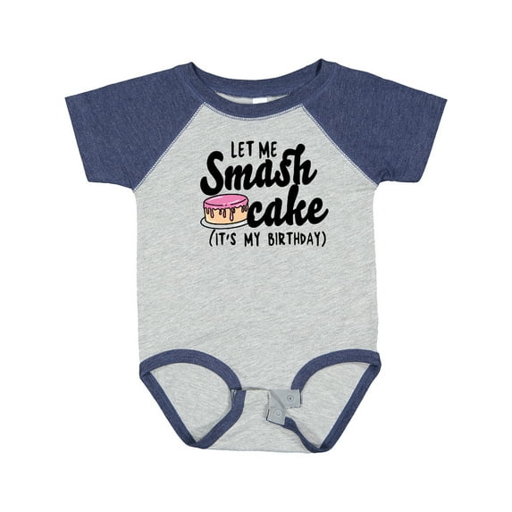 Inktastic Let Me Smash Cake Its My Birthday Girls Baby Bodysuit