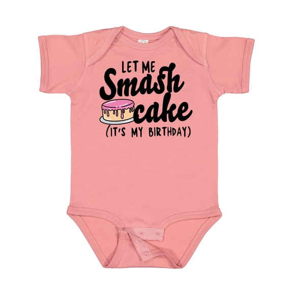 Inktastic Let Me Smash Cake Its My Birthday Girls Baby Bodysuit