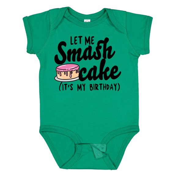 Inktastic Let Me Smash Cake Its My Birthday Girls Baby Bodysuit
