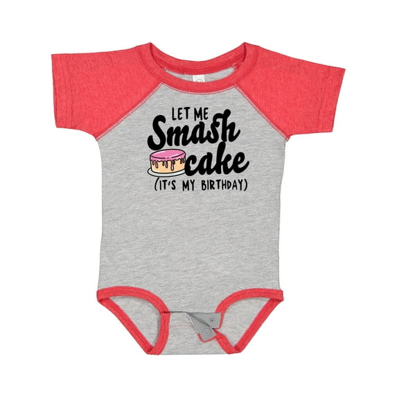 Inktastic Let Me Smash Cake Its My Birthday Girls Baby Bodysuit
