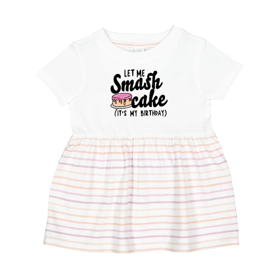 Inktastic Let Me Smash Cake Its My Birthday Girls Baby Dress