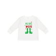 thumbnail image 1 of Inktastic Let Me Take an Elfie, Elf Shoes, Snow, Christmas Boys or Girls Long Sleeve Toddler T-Shirt, 1 of 5
