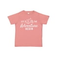 thumbnail image 1 of Inktastic Let the Adventure Begin with Camping Tent and Mountains Boys or Girls Toddler T-Shirt, 1 of 5
