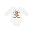 thumbnail image 1 of Inktastic Let it Snow Cute Orange Fox in Hat and Scarf Boys or Girls Long Sleeve Baby Bodysuit, 1 of 5