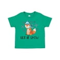 thumbnail image 1 of Inktastic Let it Snow Cute Orange Fox in Hat and Scarf Boys or Girls Toddler T-Shirt, 1 of 5