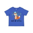 thumbnail image 1 of Inktastic Let it Snow Cute Orange Fox in Hat and Scarf Boys or Girls Toddler T-Shirt, 1 of 5